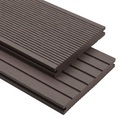 vidaXL WPC Massive Terrassendielen mit Zubehör 26 m² 2,2m Dunkelbraun