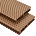 vidaXL, vidaXL WPC Hohlkammer Terrassendielen mit Zubehör 36 m² 2,2 m Teak