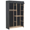 Diverse Hardware, 3-stufiger Kleiderschrank Grau 110 x 40 x 170 cm Stoff