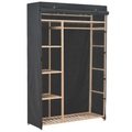 Diverse Hardware, Kleiderschrank Grau 110 x 40 x 170 cm Stoff