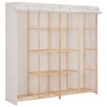 Diverse Hardware, Kleiderschrank Weiss 173 x 40 x 170 cm Stoff