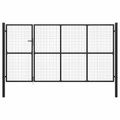 Gartentor Stahl 350 x 150 cm Anthrazit
