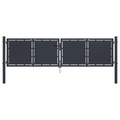 vidaXL Gartentor Stahl 300×100 cm Anthrazit