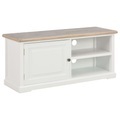 TV-Schrank Weiss 90 x 30 x 40 cm Holz