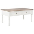 vidaXL Couchtisch Weiß 100×55×45 cm Holz