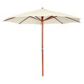 Sonnenschirm 300 x 258 cm Weiss