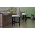 Barhocker 4 Stk. Weiss Kunstleder