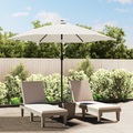 Sonnenschirm Strandschirm Sonnenschutz Garten Schirm Sandweiss 3m
