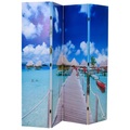 Foto-Paravent Paravent Raumteiler Strand 160 x 180 cm