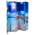 Foto-Paravent Paravent Raumteiler Strand 200 x 180 cm