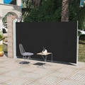 Diverse Hardware, Terrassenmarkise Seitenmarkise 160 x 300 cm Schwarz