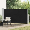 Diverse Hardware, Terrassenmarkise Seitenmarkise 160 x 300 cm Schwarz