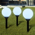 Aussenlampe Solarkugel Solarlampe LED Kugellampe 3tlg.
