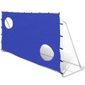 Fussball Tor mit Torschusswand Stahl 240 x 92 x 150 cm