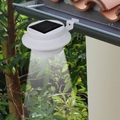 6x Aussenlampe Sonnenlichtset Zaunlicht Dachrinne-Licht weiss
