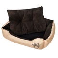 vidaXL Hundebett mit weicher Polsterung Größe L Beige