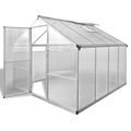 vidaXL, vidaXL Verstärktes Gewächshaus Aluminium 6,05 m²