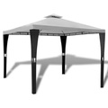 Gartenpavillon mit Dach 3 x 3 m Cremeweiss