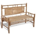 Gartenbank 120 cm Bambus