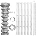 Diverse Hardware, Verzinkter Maschendrahtzaun 25 x 1 m mit Pfosten