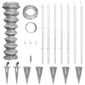 Diverse Hardware, Verzinkter Maschendrahtzaun mit Bodenanker 15 x 1,5 m