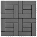 Graue Terrassenfliesen 11 Stk. 30 x 30 cm WPC 1 qm