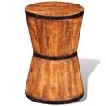 Schemel aus grobem Mangoholz