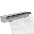 vidaXL, vidaXL Pool-Wasserfall Fontäne Rechteckig Edelstahl 60 cm