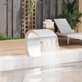 vidaXL, vidaXL Garten-Wasserfall Pool-Fontäne Edelstahl 45x30x60 cm