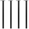 vidaXL 4x höhenverstellbares Tischbein Tischbeine Stützfuß Schwarz 1100 mm