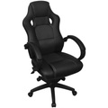 vidaXL Racing Bürostuhl Schwarz Kunstleder