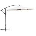 Freiarm-Sonnenschirm 3 m Sandweiss