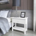 Nachttisch Holz 2 Stk. Weiss