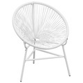 Gartenstuhl Poly Rattan Weiss