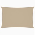 Sonnensegel Oxford Gewebe Rechteckig 2 x 4 m Beige