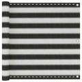 Balkonsichtschutz HDPE 90x400 cm anthrazit und weiss