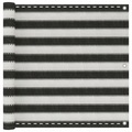 Balkonsichtschutz HDPE 90x400 cm anthrazit und weiss