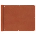Balkonsichtschutz Oxford-Gewebe 90 x 600 cm Terrakotta