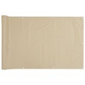 Balkonsichtschutz Oxfordgewebe 90x400 cm Beige