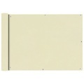 Balkonsichtschutz Oxfordgewebe 75x400 cm Creme