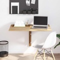 Schreibtisch mit Schublade und Schrank Eiche 100x40x73 cm
