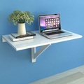 Diverse Hardware, Schreibtisch mit Schublade und Schrank Weiss 100x40x73 cm