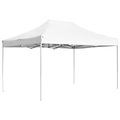 Profi-Partyzelt Faltbar Aluminium 4,5x3 m Weiss
