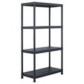 Lagerregal Schwarz 100 kg 60 x 30 x 138 cm Kunststoff