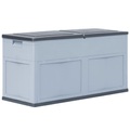 Garten-Aufbewahrungsbox 320 L Grauschwarz