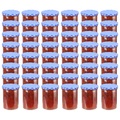vidaXL Marmeladengläser mit Weißem/Blauem Deckel 48 Stk. 400 ml