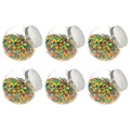 vidaXL, vidaXL Bonbongläser 6 Stk. 19,5x13,5x19,5 cm 3000 ml