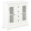 vidaXL Sideboard Weiß 70×28×70 cm Massivholz Kiefer