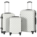 Diverse Hardware, Hartschalen-Trolley-Set 3 Stk. Helles Silber ABS
