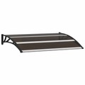 vidaXL Türvordach Schwarz 120×80 cm PC